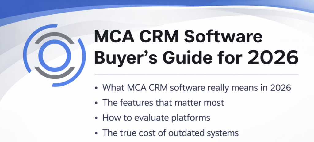 mca crm software